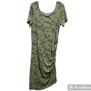 Skinnygirl Camouflage Side Ruched Dress Size 1X NWOT